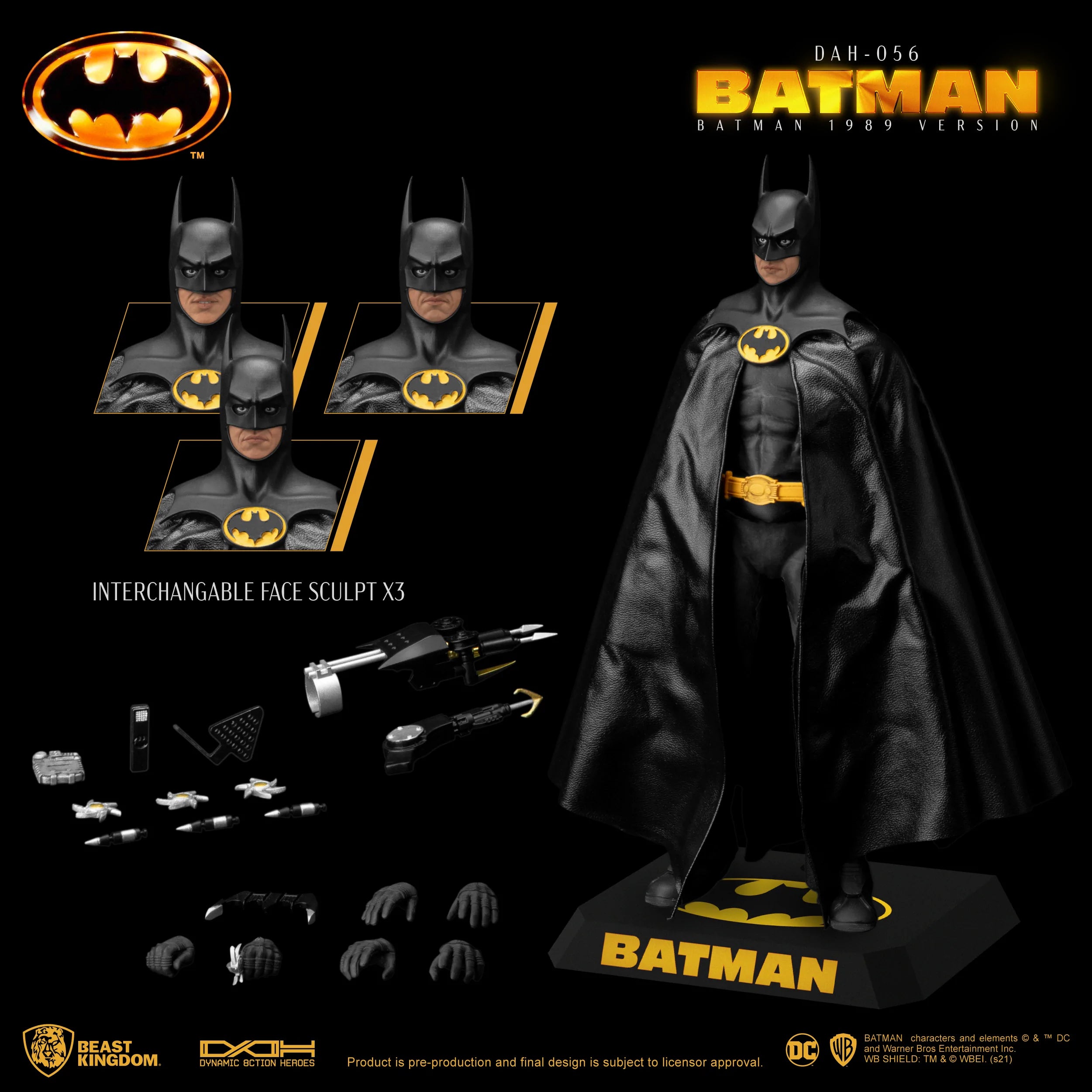 Incredibles Family Action Figures​ Batman 1989 Batman DAH-056 Dynamic 8-Ction Heroes Action Figure - Beast Kingdom