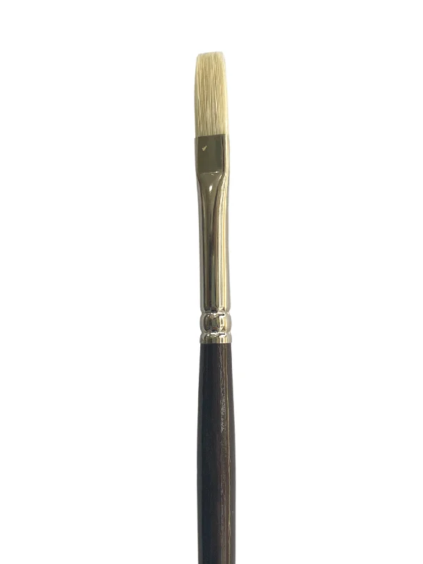 Art supplies for making personalized wine bottle holders​ Das S1180 Hog & Taklon Flat Long Handle Brushes