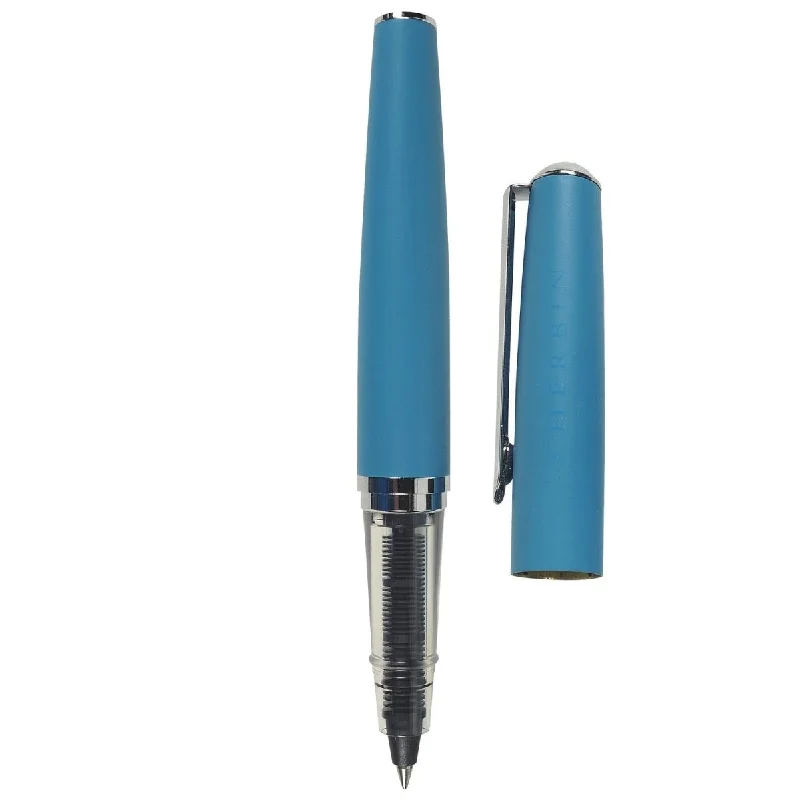 Art supplies for creating art - inspired coasters​ Jacques Herbin Stylo Blue Roller Ball Pen 21613T
