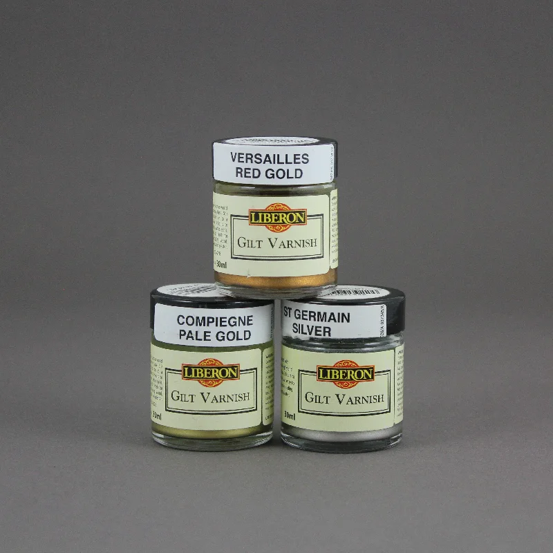 Handicraft supplies for making personalized picture frames Liberon Gilt Varnish