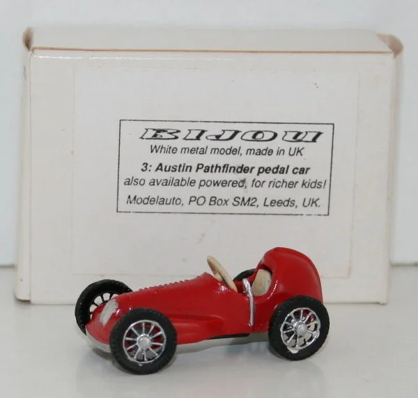 SUVs with spacious interiors for family road trips​ BIJOU MODELAUTO RAPIDE No. 3 - AUSTIN PATHFINDER PEDAL CAR - RED