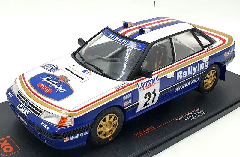 Ambulances with advanced medical facilities for emergencies​ Ixo 1/18 Scale 18RMC080B Subaru Legacy RS #21 RAC Rally 1991 C.McRae