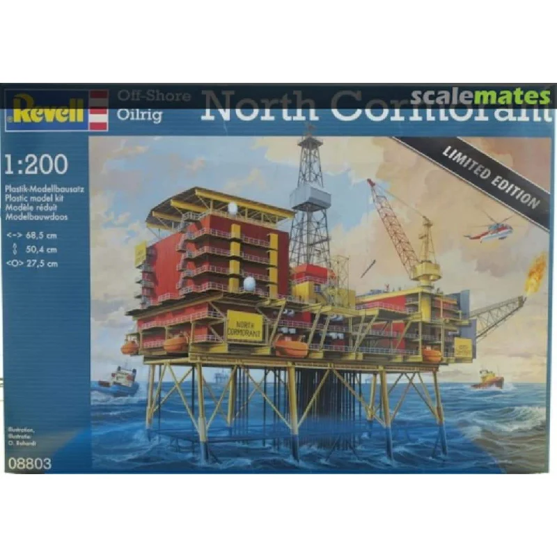 Carousel model toys for decorative and interactive play​ Revell of Germany 1/200 Scale Off-Shore Oilrig North Cormorant
