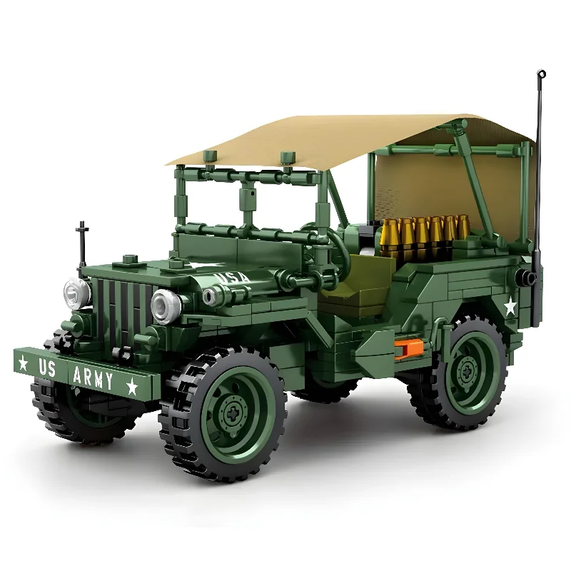 High - speed trains for long - distance travel​ US ARMY JEEP | 807PCS