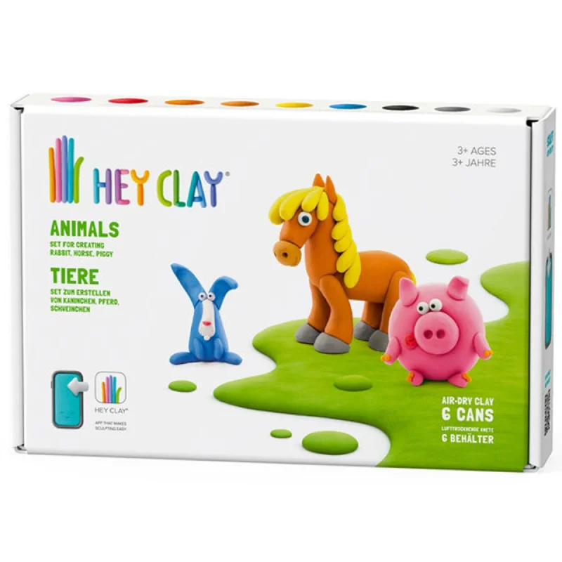 Easter egg - hunt puzzles for spring celebrations​ Hey Clay Modelling Animals Set