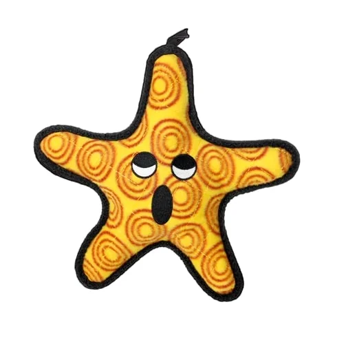 Disney - themed plush toys for little princess fans​ Tuffy Ocean Dog Squeaky Toys, the "General" Starfish