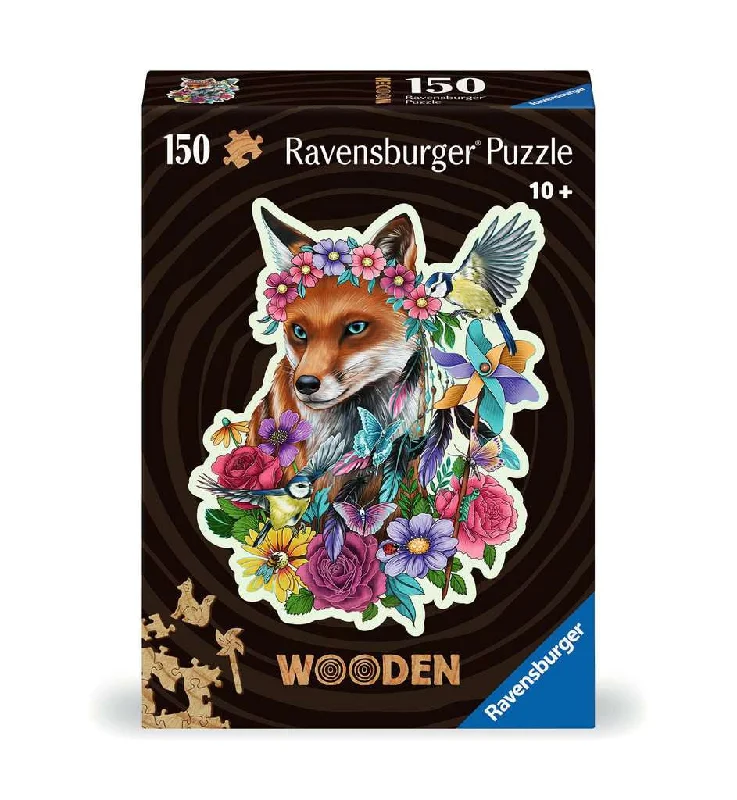 Puzzle - themed hair accessories for fashion statements​ Colorful Fox Wood 150pc Puzzle